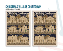 Handcrafted Baltic Birch Christmas Countdown | OBX Made Christmas Village Train | Vertical & Horizontal Advent Display