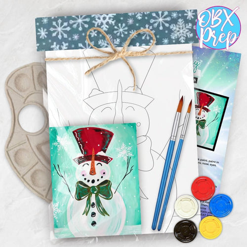 DIY Snowman Paint Kit – Cozy Winter Paint Night | Pre-Sketch