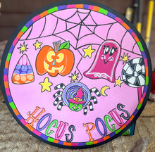 Halloween Pastel Hocus Pocus Ghosy Pumpkin Spider Door Hanger Sign