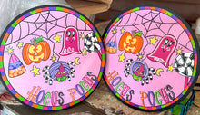 Halloween Pastel Hocus Pocus Ghosy Pumpkin Spider Door Hanger Sign