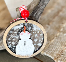 Snow Cold Snowman Ornament | OBX Hand Painted Christmas Decor