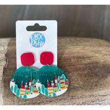 Christmas Town Acrylic Drop Earrings - OBX Prep