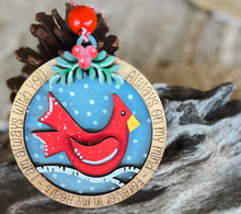 Cardinal Remembrance Hand-Painted Ornament.