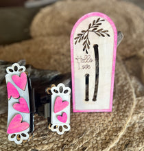 Hello Love Valentine's Day Heart Hair Claw Clip Gift Set