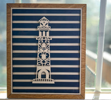 Layered Nautical Wood Sign | Hand Painted Baltic Birch | Coastal Wall Decor | OBX Handmade