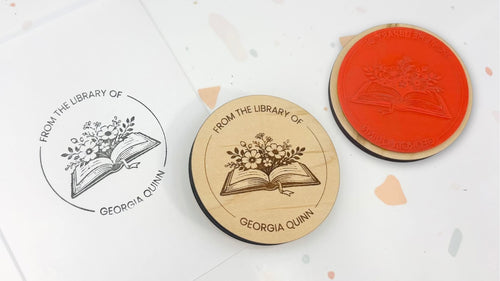 Personalized “From the Library Of” Book Stamp