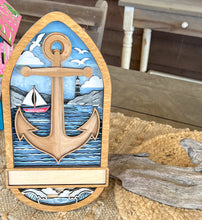 Layered Anchor Custom Hand Painted Home Décor Sign