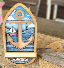 Layered Anchor Custom Hand Painted Home Décor Sign