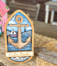 Layered Anchor Custom Hand Painted Home Décor Sign
