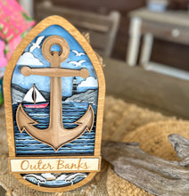 Layered Anchor Custom Hand Painted Home Décor Sign
