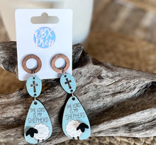 The Lord is My Shepherd Dangle and Stud Earrings, Cross Earrings, and Lamb Earrings