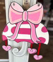 Hand-Painted Valentine's Day Umbrella Door Hanger – Sweet & Charming! 💕☔.