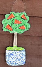 Preppy Easter Boxwood Tree Door Hanger – Hand-Painted Chinoiserie Charm! 🐰🌿🎀