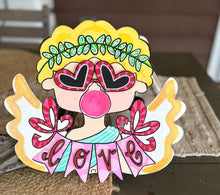 Whimsical Glitter Cupid Door Hanger – Handmade & Adorable! 💘✨.