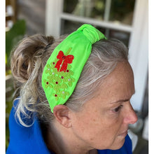 Mistletoe Christmas Seed Beaded Headband OBX Prep Exclusive WS
