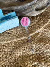 Personalized Acrylic Monogram Badge Reels Patterned Acrylic Gift