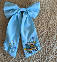 Handmade Happy Easter Truck Beaded Alligator Clip Hair Bow – Festive Spring Accessory! 🐰🚛🎀