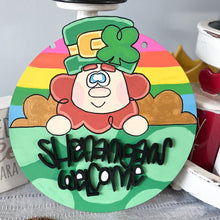 "Shenanigans Welcome" Hand-Painted Door Hanger – St. Patrick’s Day Decor 🍀🌈✨