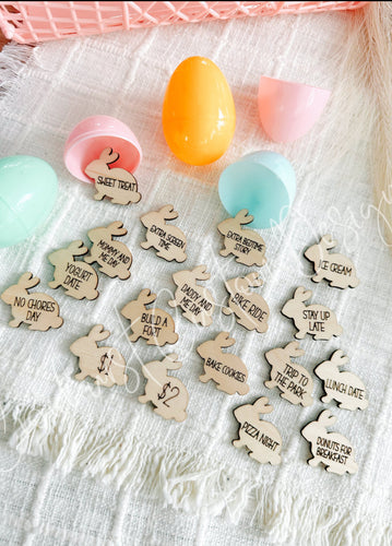 Easter Bunny Wooden Tokens – Fun & Memorable Easter Surprises! 🐰🌸