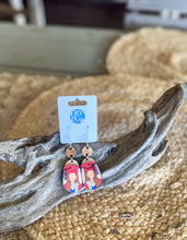 Custom Graduation Hand Painted Wood Dangle Earrings