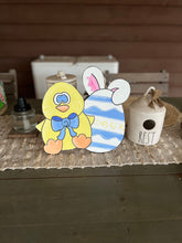 Whimsical Easter Chick Door Hanger – Hand Painted Spring Sign – Handmade in the OBX