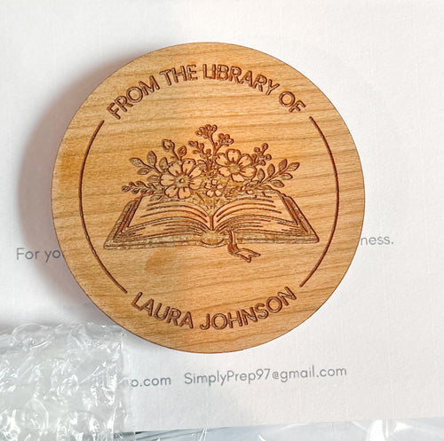 Personalized “From the Library Of” Book Stamp