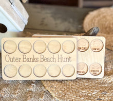 OBX Beach Hunt Scavenger Hunt Board | Kids Beach Activity | Coastal Travel Toy | Outer Banks Vacation Gift | Wooden Beach Treasure Hunt