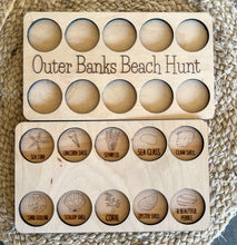 OBX Beach Hunt Scavenger Hunt Board | Kids Beach Activity | Coastal Travel Toy | Outer Banks Vacation Gift | Wooden Beach Treasure Hunt