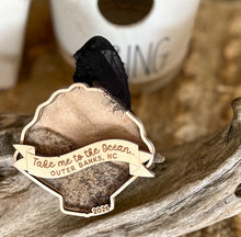 Personalized Beach Sand Ornament | Outer Banks Shell Keepsake | Custom Beach Vacation Memory Ornament | Coastal Christmas Ornament | Car Charm