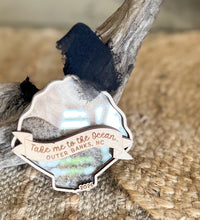 Personalized Beach Sand Ornament | Outer Banks Shell Keepsake | Custom Beach Vacation Memory Ornament | Coastal Christmas Ornament | Car Charm