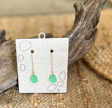 Sea Glass Drop Earrings | Coastal-Inspired Frosted Acrylic Dangle Earrings | Beach Lover Gift | Summer Jewelry