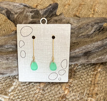 Sea Glass Drop Earrings | Coastal-Inspired Frosted Acrylic Dangle Earrings | Beach Lover Gift | Summer Jewelry