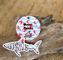 Personalized Coastal Critters Acrylic Keychain | Lobster, Shrimp & Crab Bag Tag | Your Favorite Beach Keepsake