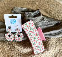 Strawberries on the Vine Plump Hoop Earrings – Handmade in OBX.
