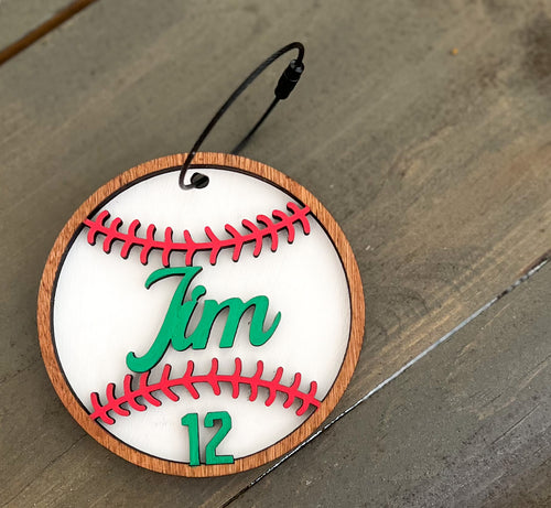 Custom Sports Bag Tag – Personalized & Hand Painted in the OBX.