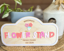 Personalized Kids Play Sign | Custom Pretend Play Shop Sign | Playroom Decor