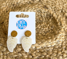 Pearl Oyster Shell Earrings | Coastal Pearl Acrylic Earrings | Summer Statement Earrings | Beach Wedding Jewelry | OBX Prep