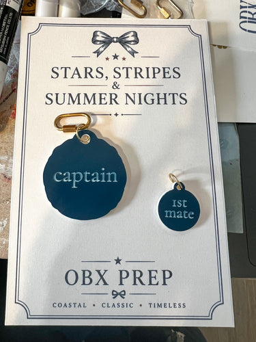 Custom Engraved Acrylic Dog Tag & Matching Keychain