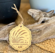 Coastal Harvest Engraved Ornaments | Blue & White Acrylic or Baltic Birch