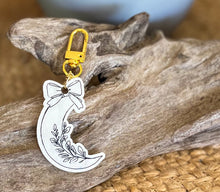 Coastal Harvest Crescent Moon Bag Charm & Keychain
