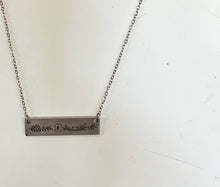 Mahjong Bar Necklace | Gold or Silver Stainless Steel | Engraved Mahjong Jewelry | Handmade Gift for Mahjong Players