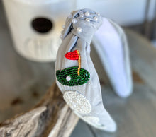 Golf Seed Beaded Team Spirit Top Knot Headband.