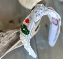 Golf Seed Beaded Team Spirit Top Knot Headband.