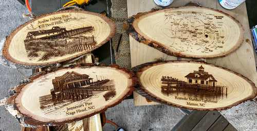 OBX Prep Heritage Collection™ Engraved Live Edge Wood Wall Art