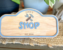 Personalized Kids Play Sign | Custom Pretend Play Shop Sign | Playroom Decor