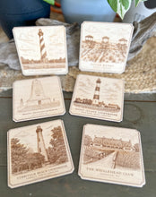 OBX Heritage Series Engraved Wood Coasters