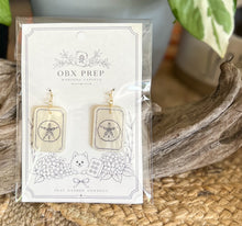 Mahjong Tile Earrings | Pearl Ivory Acrylic | Gold Stud Earrings | Handmade Mahjong Jewelry