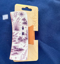 OBX Heritage Coastal Hair Claw | Navy & Ivory Lighthouse Hair Clip