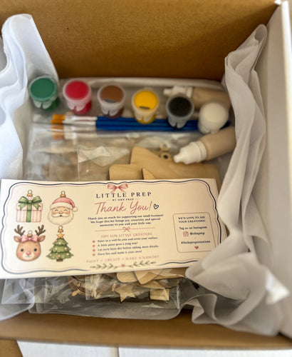 Christmas Gift, Santa, Reindeer, and Tree Ornaments Kids DIY Painting Kit
