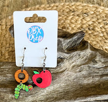 The Very Hungry Caterpillar Hand-Painted Birch Earrings – Handmade in the OBX